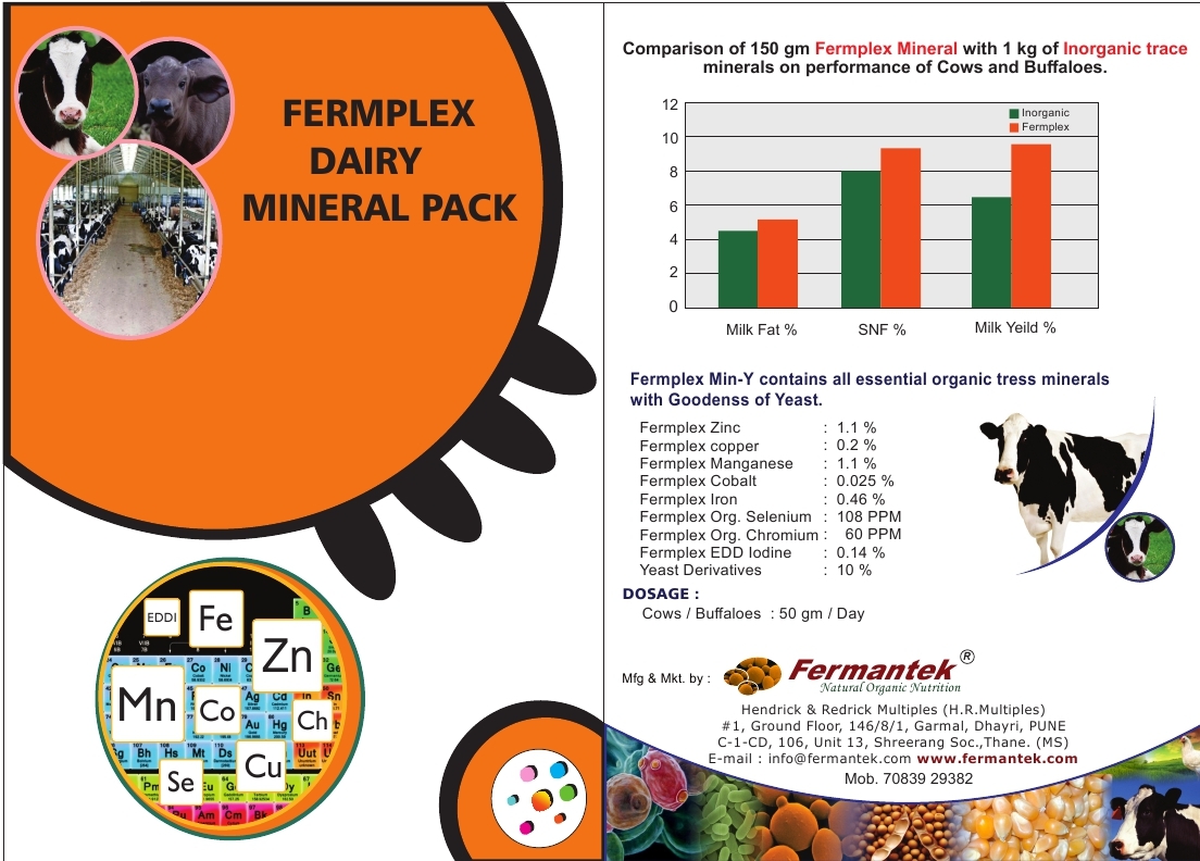 FERMPLEX DAIRY MINERAL PACK (CATTLE) By Fermantek