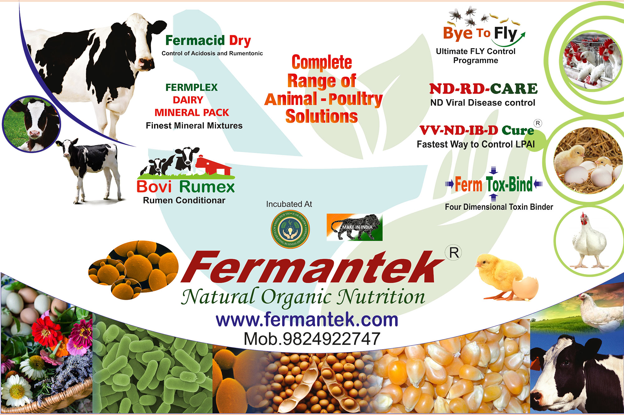 fermantek poultry, cattle and animal feed supplement